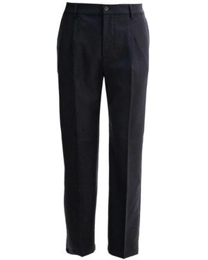 Cruna Pantalones Belleville Con Pinzas - Azul