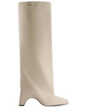 Coperni Bridge Knee-High Boots - White