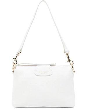 Lancaster Leather Shoulder Bag - White
