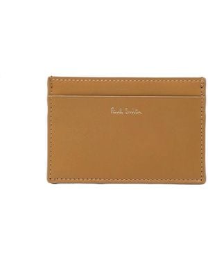 Paul Smith Porte-Cartes Zippé À Rayures - Marron