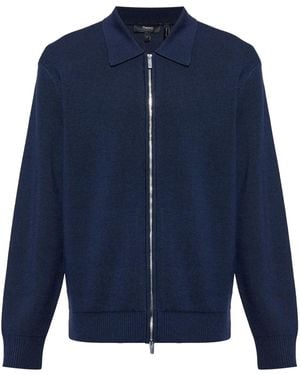 Theory Zip-Up Cardigan - Blue