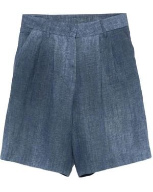 ..,merci Belt Loops Shorts - Blue