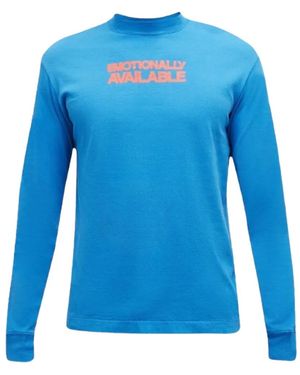 Off-White c/o Virgil Abloh Long-sleeve T-shirt - Blue