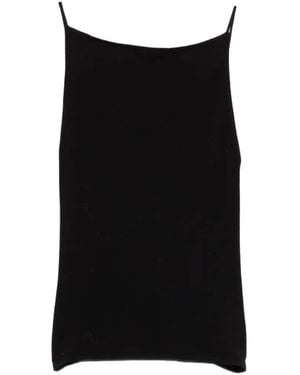 St. Agni スクエアネック タンクトップ - ブラック