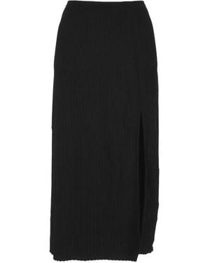 Mrz サイドスリット スカート - ブラック