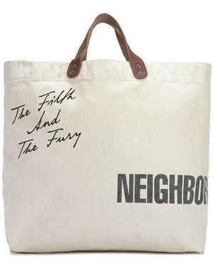 Neighborhood Washed Canvas "Natural" Tote Bag