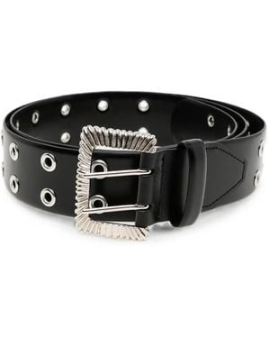 Toga Gürtel Mit Ösen - Schwarz