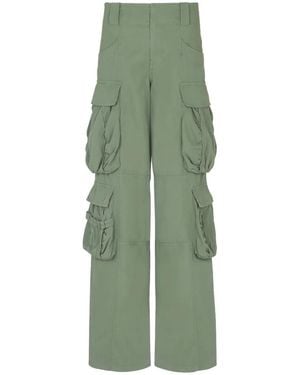 Balmain Cotton Cargo Trousers - Green