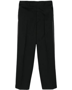 SAPIO Satin-Trim Pants - Black