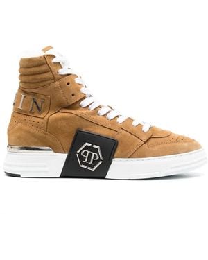 Philipp Plein ハイカット スニーカー - メタリック