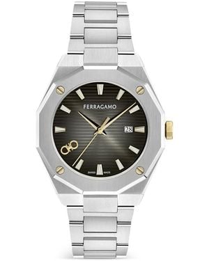Ferragamo Montre Edge Gent 40 Mm - Grey