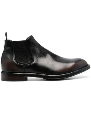 Officine Creative Temple 008 Leather Boots - Black