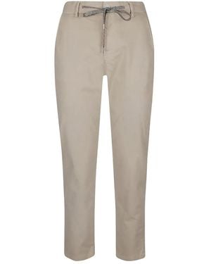 Eleventy Broek Met Trekkoordtaille - Grijs