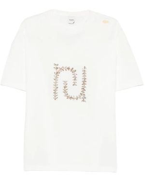 Nanushka Wren Paisley-Monogram Oversized T-Shirt - White