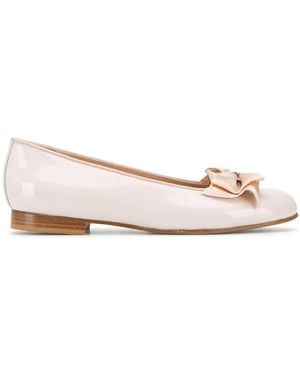 SCAROSSO Cloe Patent Leather Ballerina Shoes - Multicolour