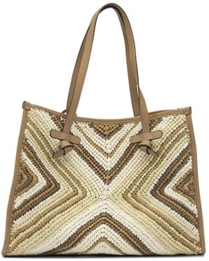 Gianni Chiarini Geometric Tote Bag - Natural