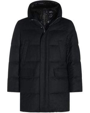 Montecore Cashmere Padded Hooded Coat - Black