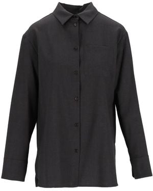 Max Mara Chest-Pocket Button-Down Shirt - Grey