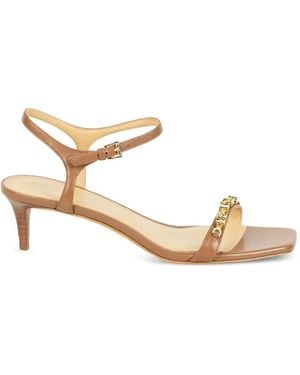 Michael Kors Chain-Detail Strap Sandals - Natural