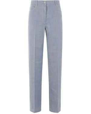 Ferragamo 5 Pocket Trousers - Blue