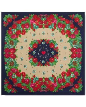 Moschino Floral Silk Scarf - Multicolour