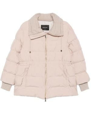 Fabiana Filippi Padded Drawstring-Waist Jacket - Natural