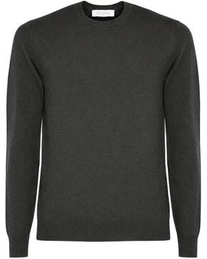 Cruciani Fein Gestrickter Pullover - Schwarz