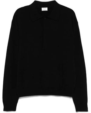 Saint Laurent Klassisches Poloshirt - Schwarz