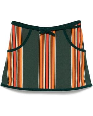 Bode Parakeet Mini Skirt - Red