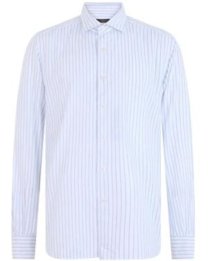 Slowear Vertical-Stripe Long-Sleeve Shirt - White