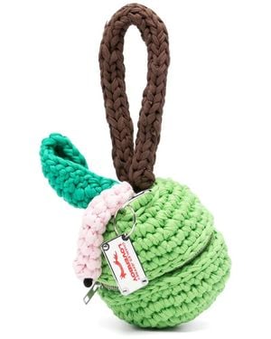 Charles Jeffrey Logo-Plaque Clutch Bag - Green