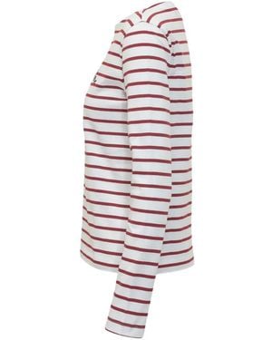The Seafarer Marines Striped Long-Sleeved T-Shirt - White