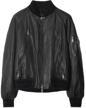 Burberry Leather Jacket - Black