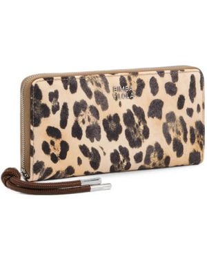 Bimba Y Lola Large Zippered Wallet - Natural