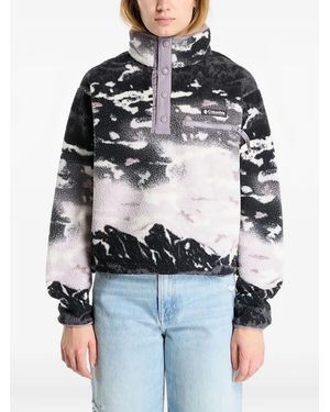 Columbia Helvetia Ii Printed Cropped Sweater - Blue