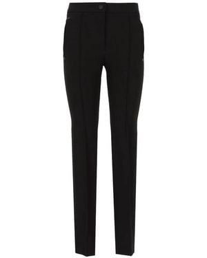 Moncler Logo-Patch Slim-Fit Pants - Black