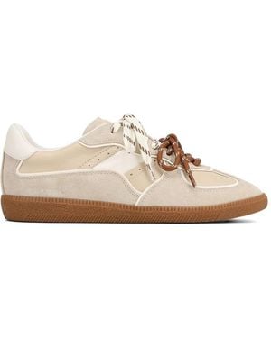 Nokwol August Panelled Lace-Up Trainers - White