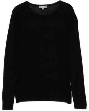 N.Peal Cashmere Eden Round-Neck Top - Black