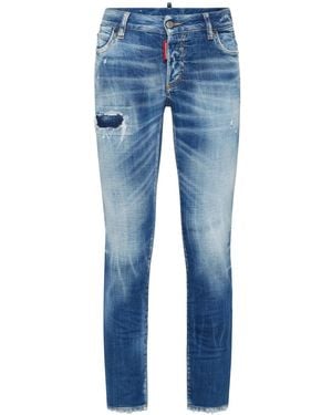 DSquared² Vaqueros Con Efecto Envejecido - Azul