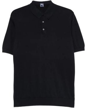 Fedeli Polo À Col Boutonné - Black