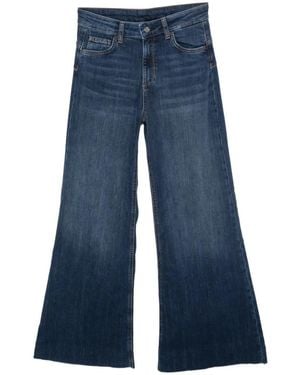 Liu Jo Flared Jeans Met Vervaagd Effect - Blauw