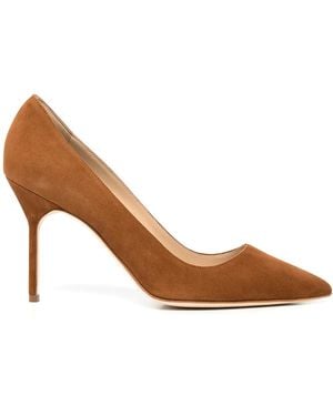 Manolo Blahnik Zapatos De Tacón Stiletto - Marrón