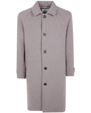 Les Deux Oversized Single-Breasted Coat - Grey