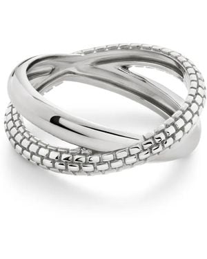 Monica Vinader Heirloom Crossover Ring - White