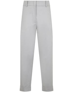 Moorer Sabrina Turn-Up Pants - Grey