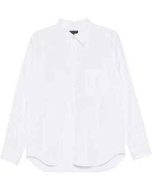 Comme des Garçons Chemise Core En Coton À Manches Longues - Blanc