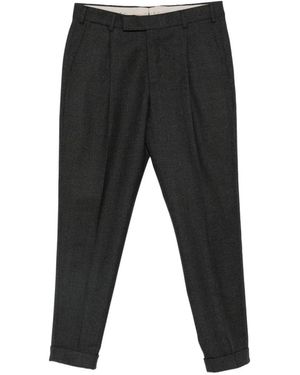 PT Torino Houndstooth Trousers - Black