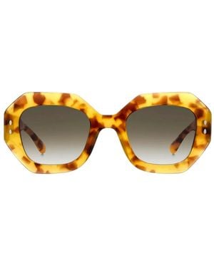 Isabel Marant Geometric-Frame Sunglasses - Yellow
