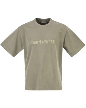Carhartt Painter Logo-Print T-Shirt - Grey