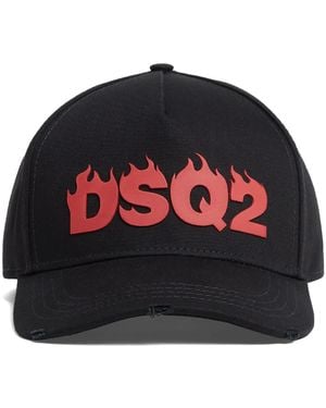 DSquared² Embossed Logo Cap - Black
